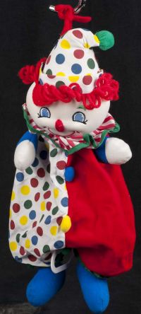 Kids II Clown Colorful Circus Plush Lovey Musical Crib Pull Toy